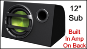 FUSION CS-AW1120 $ 199.99 - After Discount Code 12'' Sub, Box, Built In Amp
