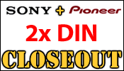 Autosounds Warehouse  FREE SHIPPING Sony and Pioneer 2x DIN Blowout