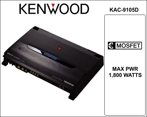 KENWOOD KAC-9105D $ 134.95 - Free Shipping 1800 Watt Sub Amp