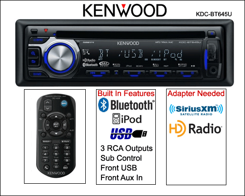 KENWOOD KDC-BT645U $ 124.95 - Free Shipping CD/MP3/USB + IPod