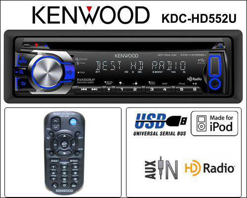 KENWOOD KDC-HD552URB $ 91.95 - Free Shipping Built In HD Radio