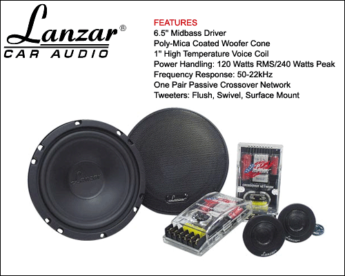 LANZAR VX6C $ 57.55 - Free Shipping 6-1/2'' Component Spkrs