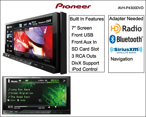 PIONEER AVH-P4300DVD $ 367.79 - Free Shipping DVD Multimedia A/V Receiver