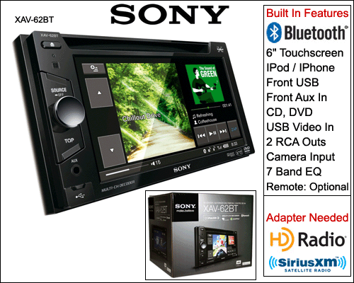 SONY XAV-62BT $ 294.99 - FREE SHIPPING 2x DIN Multimedia Unit