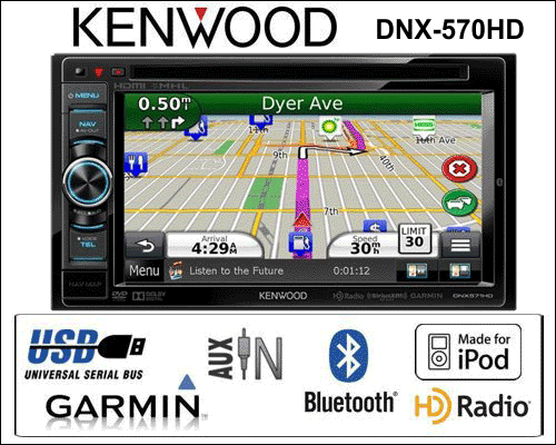 KENWOOD DNX-570HD $ 409.95 - Free Shipping 2x DIN 6.1