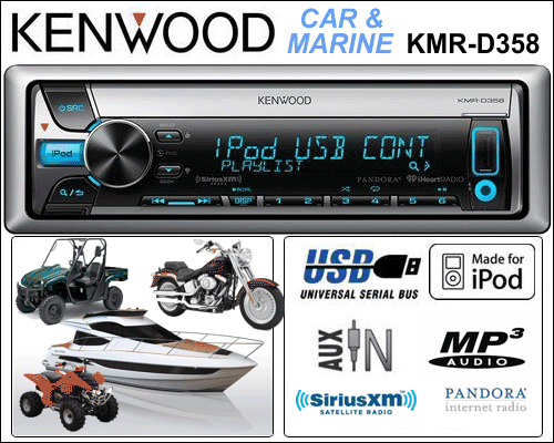 KENWOOD KMR-D358 $ 79.95 - Free Shipping Designed for Car and Boats